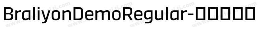 BraliyonDemoRegular字体转换