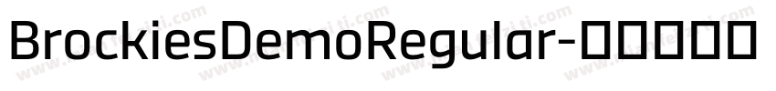BrockiesDemoRegular字体转换