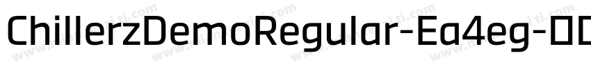 ChillerzDemoRegular-Ea4eg字体转换