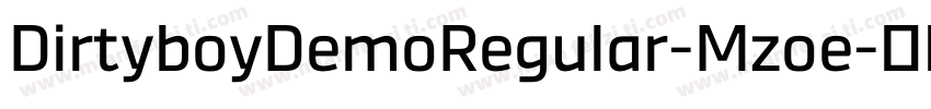 DirtyboyDemoRegular-Mzoe字体转换