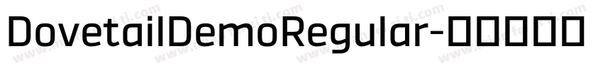 DovetailDemoRegular字体转换