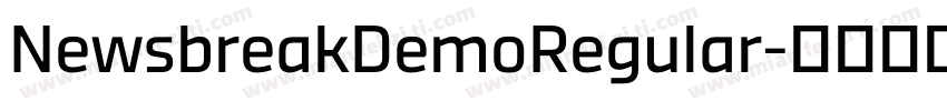 NewsbreakDemoRegular字体转换