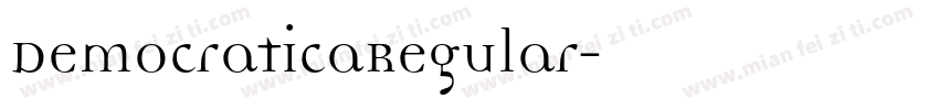 DemocraticaRegular字体转换
