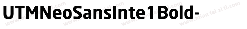 UTMNeoSansInte1Bold字体转换