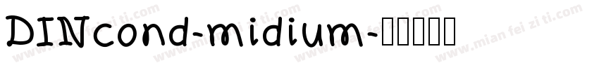 DINcond-midium字体转换