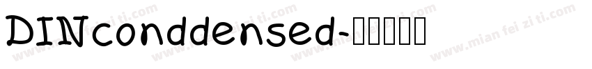 DINconddensed字体转换