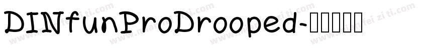 DINfunProDrooped字体转换