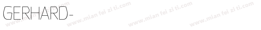 GERHARD字体转换
