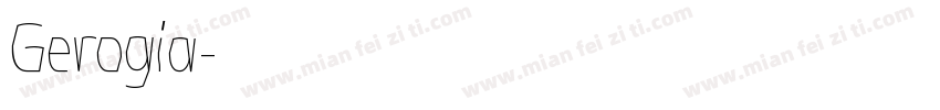 Gerogia字体转换