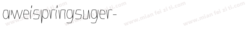 aweispringsuger字体转换