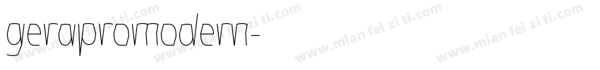 gerapromodern字体转换