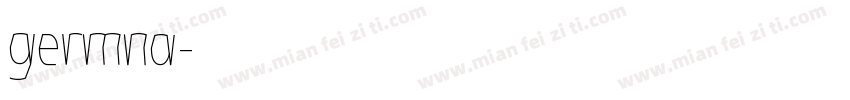 germna字体转换