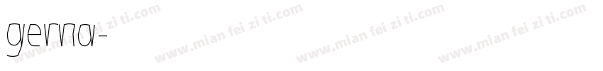 gerna字体转换