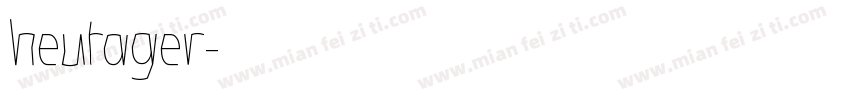 heutager字体转换
