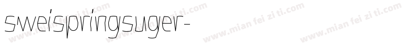 sweispringsuger字体转换