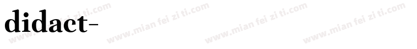 didact字体转换