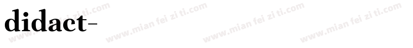 didact字体转换