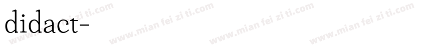 didact字体转换