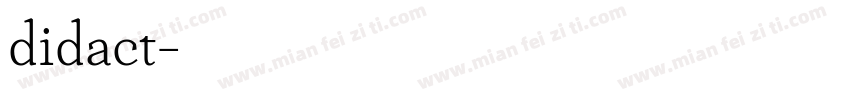 didact字体转换