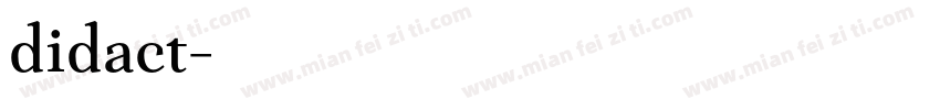 didact字体转换
