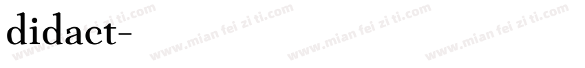 didact字体转换