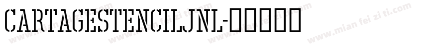 CartageStencilJNL字体转换