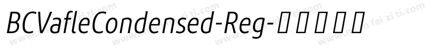 BCVafleCondensed-Reg字体转换
