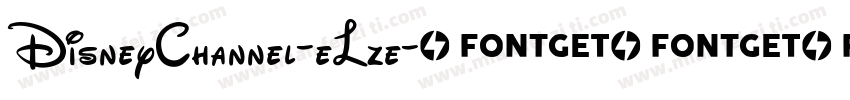 DisneyChannel-eLze字体转换