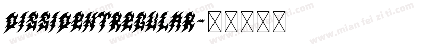 DissidentRegular字体转换
