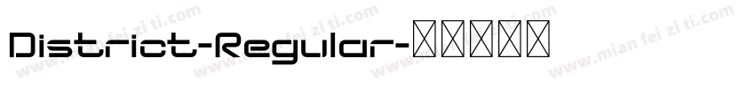 District-Regular字体转换