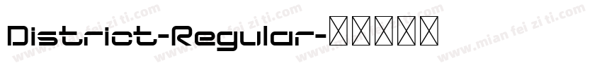 District-Regular字体转换