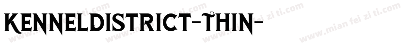 KennelDistrict-Thin字体转换