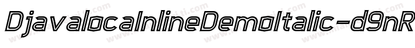 DjavalocaInlineDemoItalic-d9nR6字体转换