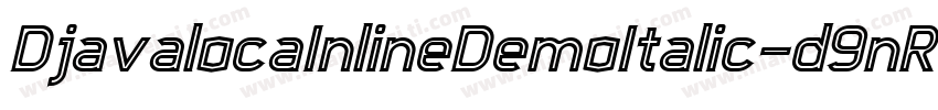 DjavalocaInlineDemoItalic-d9nR6字体转换