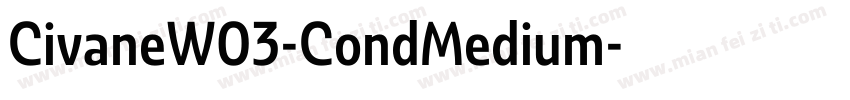 CivaneW03-CondMedium字体转换
