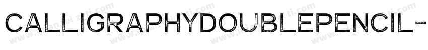 CalligraphyDoublePencil-mMDP字体转换