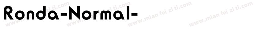 Ronda-Normal字体转换