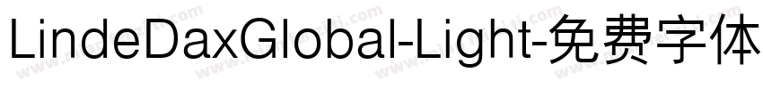 LindeDaxGlobal-Light字体转换