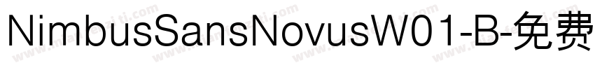 NimbusSansNovusW01-B字体转换