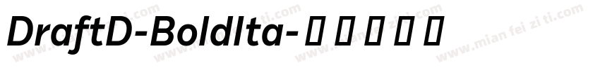 DraftD-BoldIta字体转换