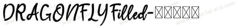 DRAGONFLYFilled字体转换
