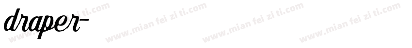 draper字体转换