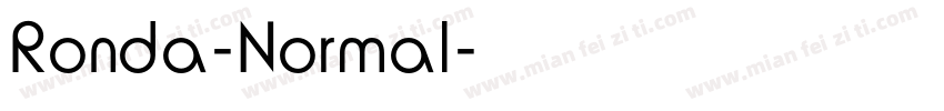Ronda-Normal字体转换