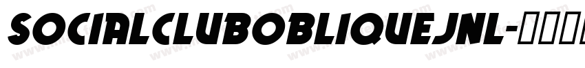 SocialClubObliqueJNL字体转换
