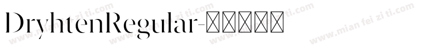 DryhtenRegular字体转换