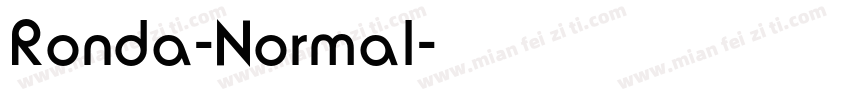 Ronda-Normal字体转换