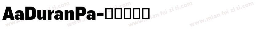 AaDuranPa字体转换