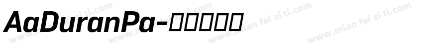 AaDuranPa字体转换