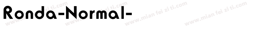 Ronda-Normal字体转换