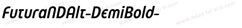 FuturaNDAlt-DemiBold字体转换